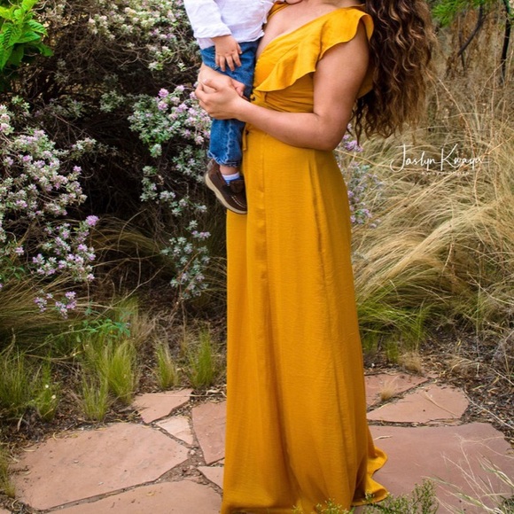 BCBG yellow mustard dress - Picture 2 of 2